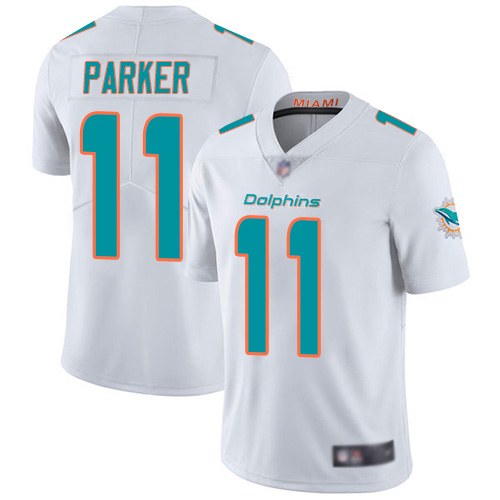 Men's Miami Dolphins #11 DeVante Parker White Vapor Untouchable NFL Limited Stitched Jersey